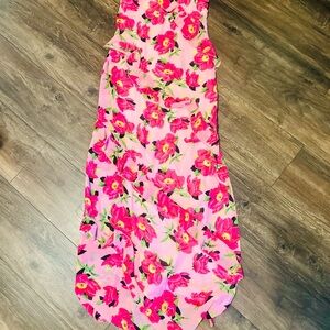 Nasty Gal Pink Floral Maxi Dress